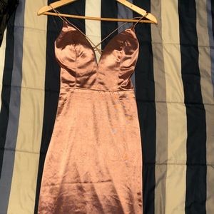 Satin night out dress